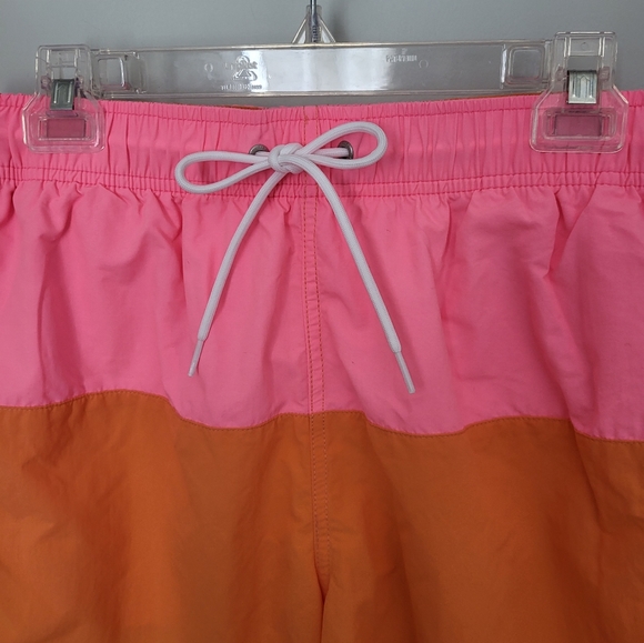 Nautica Performance Quick Dry Colorblock Swim Trunks Shorts New Size Medium - Picture 2 of 9